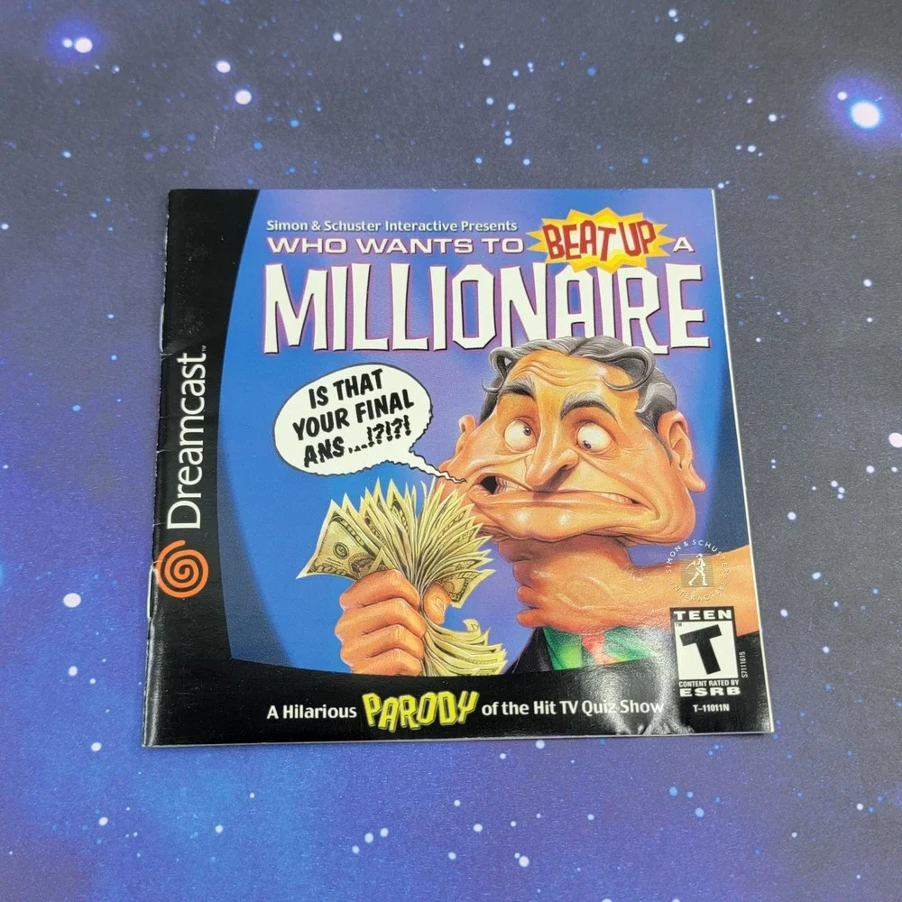 Who Wants to Beat Up a Millionaire Sega Dreamcast T-11011N Trivia Parody Game